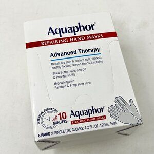 Aquaphor Repairing Hand Masks 6pr Advanced Moisturizing Gloves for Dry Hands
